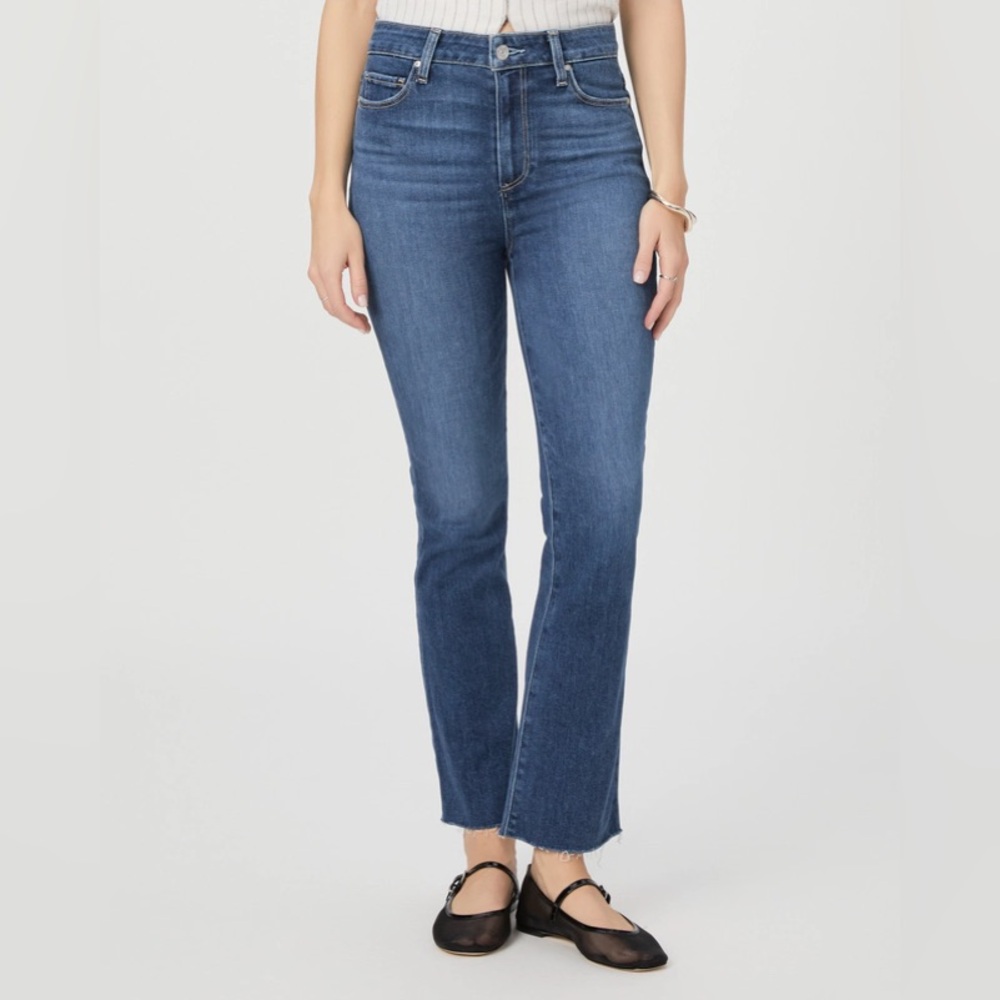 Paige Size 31 Claudine Flare Jeans Lover Medium Wash New